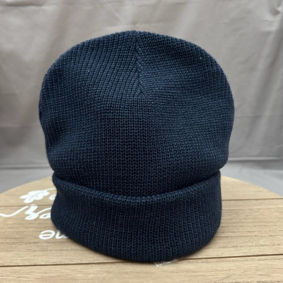 Hot Topic Knit Cuff Beanie Men’s Women’s Winter Hat Navy Blue OSFA - Picture 3 of 6